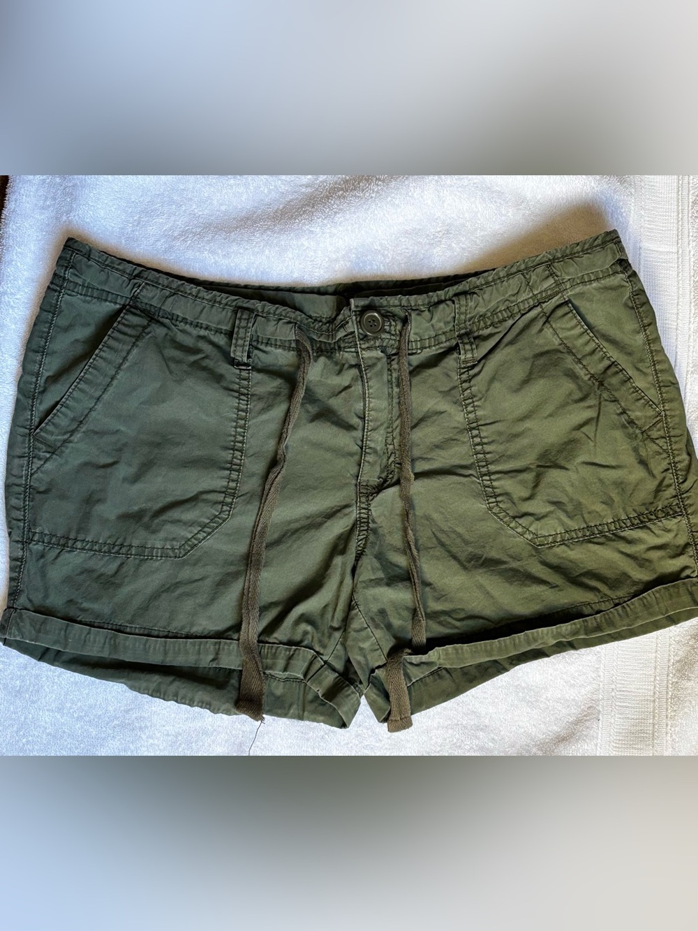 jcpenney Olive Green Women's Drawstring Shorts